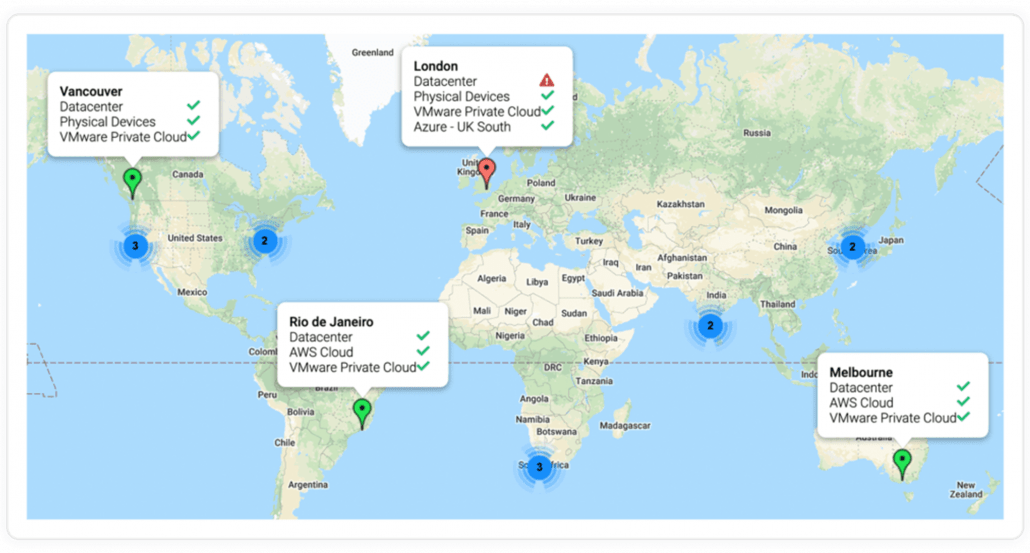 World-Map of your Multicloud